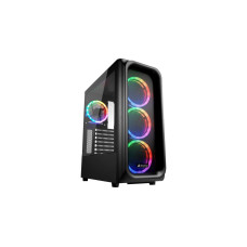 Sharkoon TK5M RGB, Tower-Gehäuse(schwarz, Gehärtetes Glas)