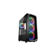 Sharkoon TK5M RGB, Tower-Gehäuse(schwarz, Gehärtetes Glas)