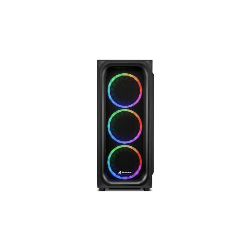 Sharkoon TK5M RGB, Tower-Gehäuse(schwarz, Gehärtetes Glas)