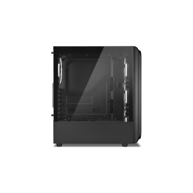 Sharkoon TK5M RGB, Tower-Gehäuse(schwarz, Gehärtetes Glas)