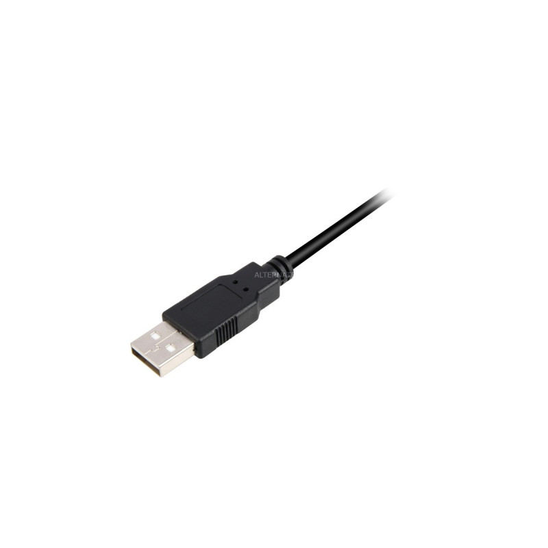 Micro-USB Stecker(schwarz, 0,5 Meter, doppelt geschirmt)