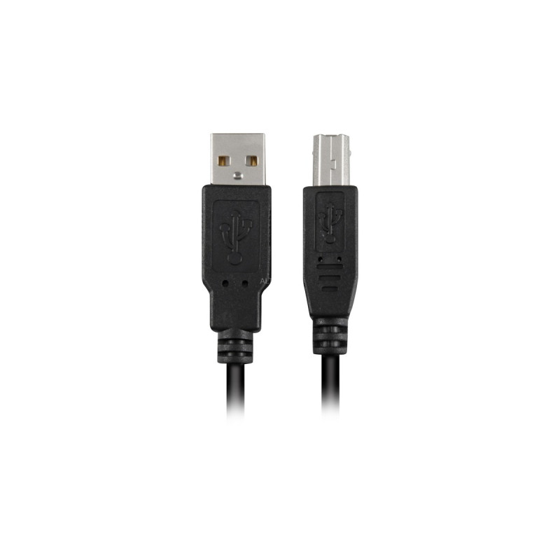 USB-B Stecker(schwarz, 3,0 Meter)