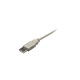 USB-B Stecker(grau, 0,5 Meter)