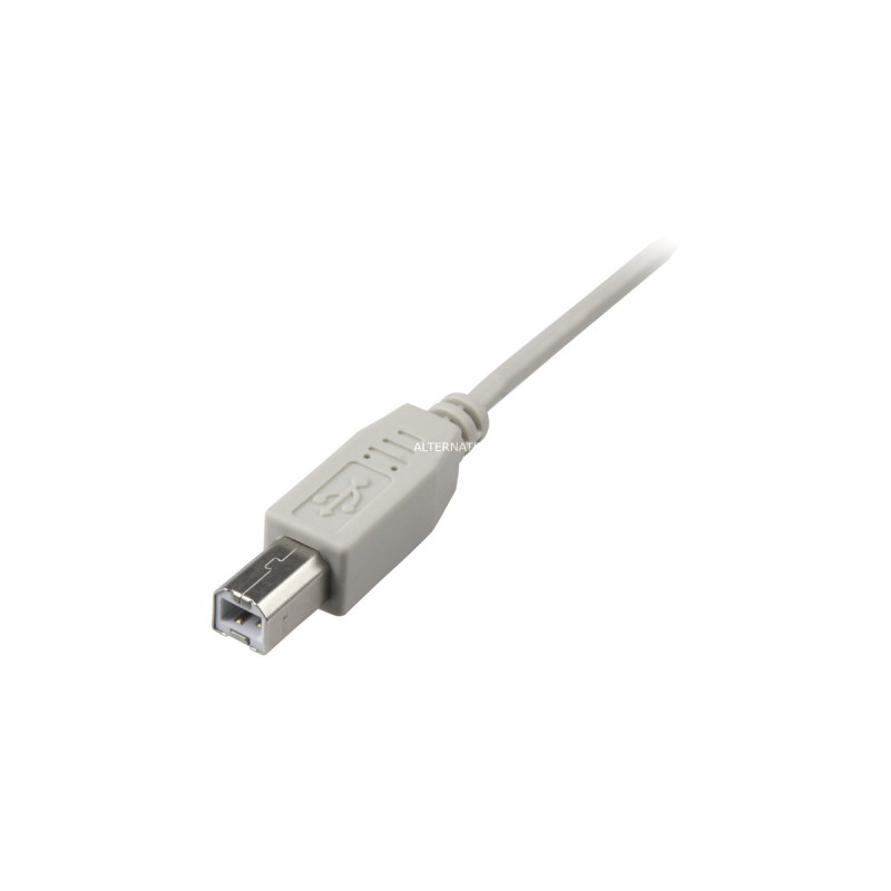 USB-B Stecker(grau, 0,5 Meter)