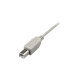 USB-B Stecker(grau, 0,5 Meter)