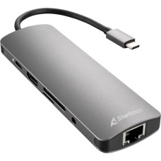 Sharkoon USB 3.0 Type C Combo Adapter, Dockingstation(dunkelgrau)