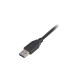 USB-B Stecker(schwarz, 2 Meter)