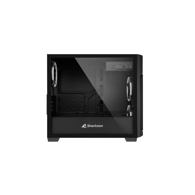 Sharkoon V1000 RGB, Tower-Gehäuse(schwarz, Seitenteil aus gehärtetem Glas)