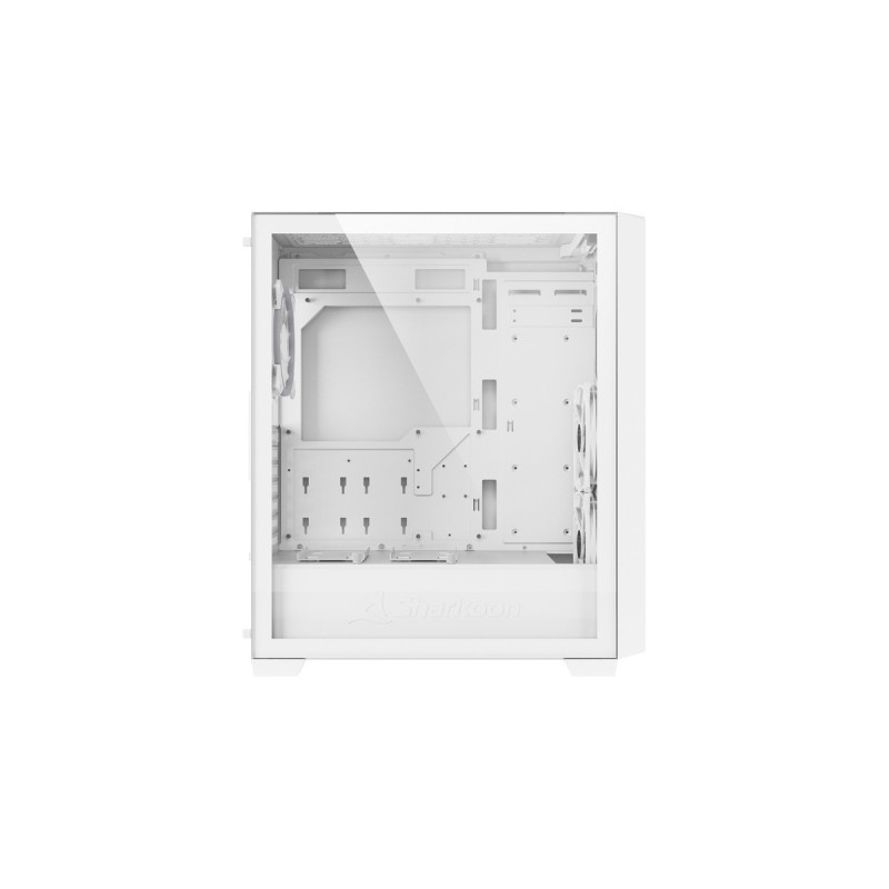 Sharkoon VS8 RGB, Tower-Gehäuse(weiß, Tempered Glass)