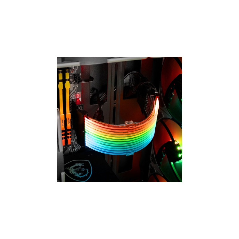 Sharkoon Verlängerungskabel SHARK XTend 24(mehrfarbig, 24,5cm)