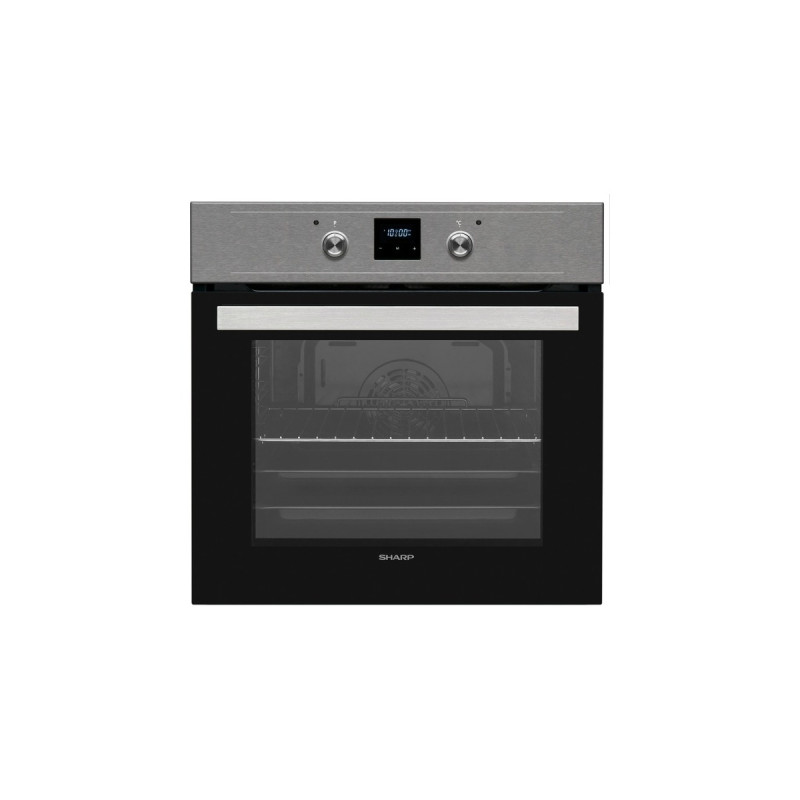Sharp K-60DX19AM0-EU, Backofen(edelstahl (dunkel)/schwarz)