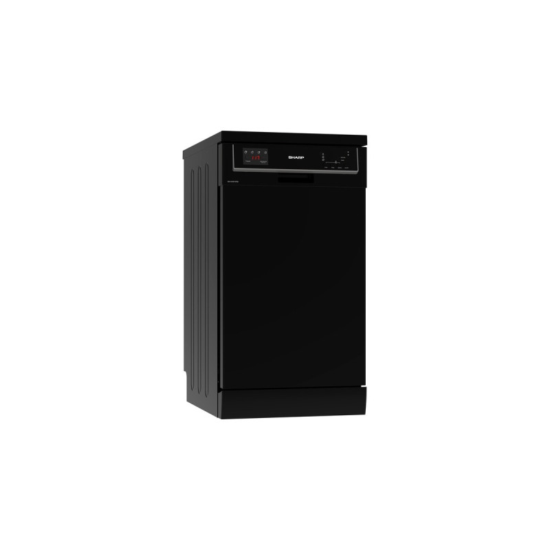 Sharp QW-HS12F47EB-DE, Spülmaschine(schwarz)