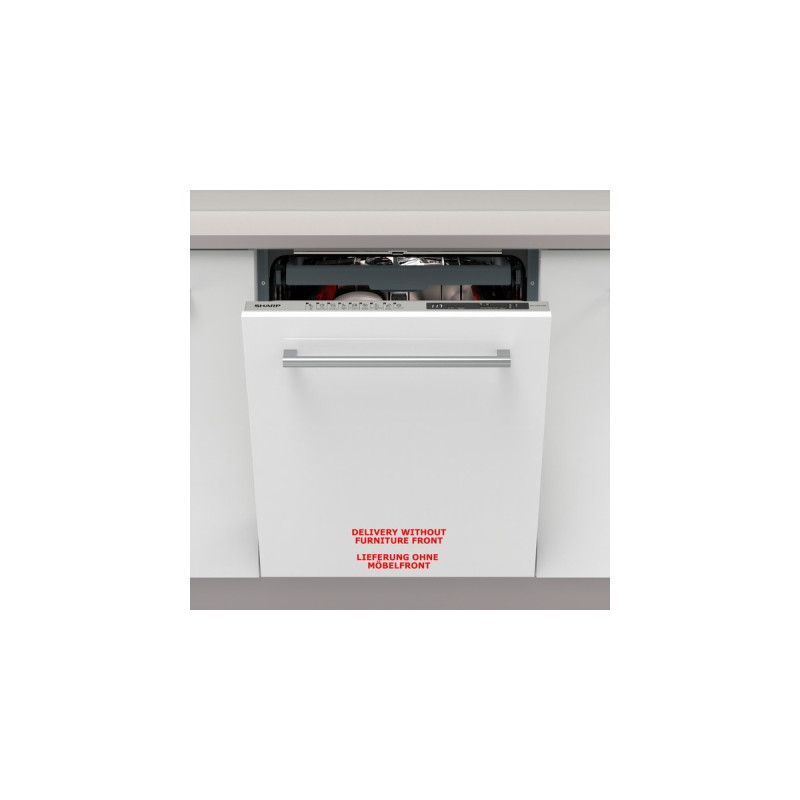 Sharp QW-NI25I44BX-DE, Spülmaschine(edelstahl)