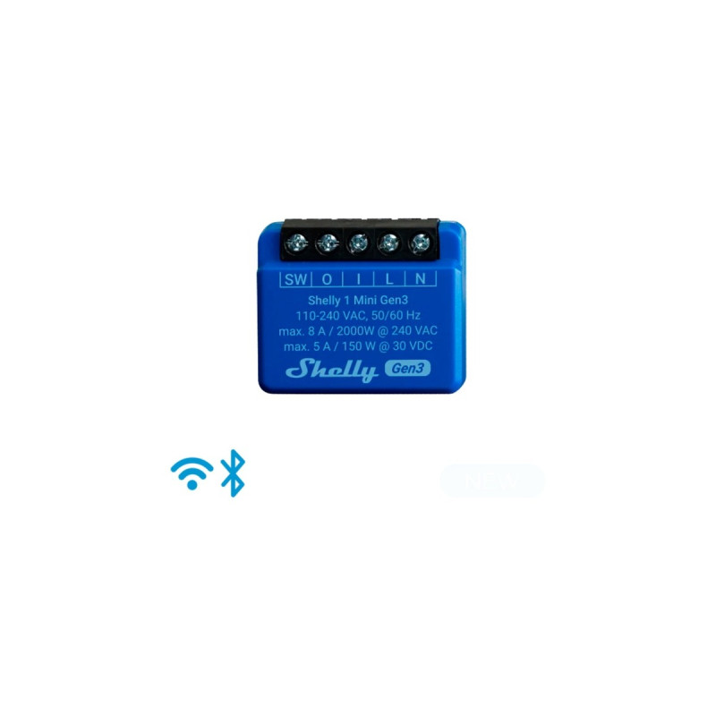 Shelly Plus 1 Mini Gen3 Sparpack, Relais(blau, 8er Pack)