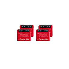 Shelly Plus 1 PM Mini Gen3 Sparpack, Relais(rot, 4er Pack)