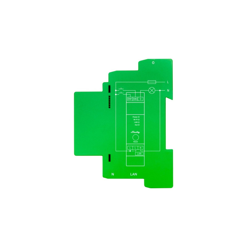 Shelly Pro Dimmer 1PM, Relais(grün)