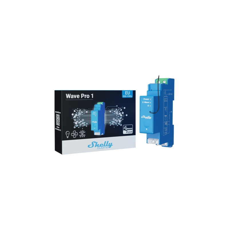 Shelly Qubino Wave Pro1, Relais(blau)