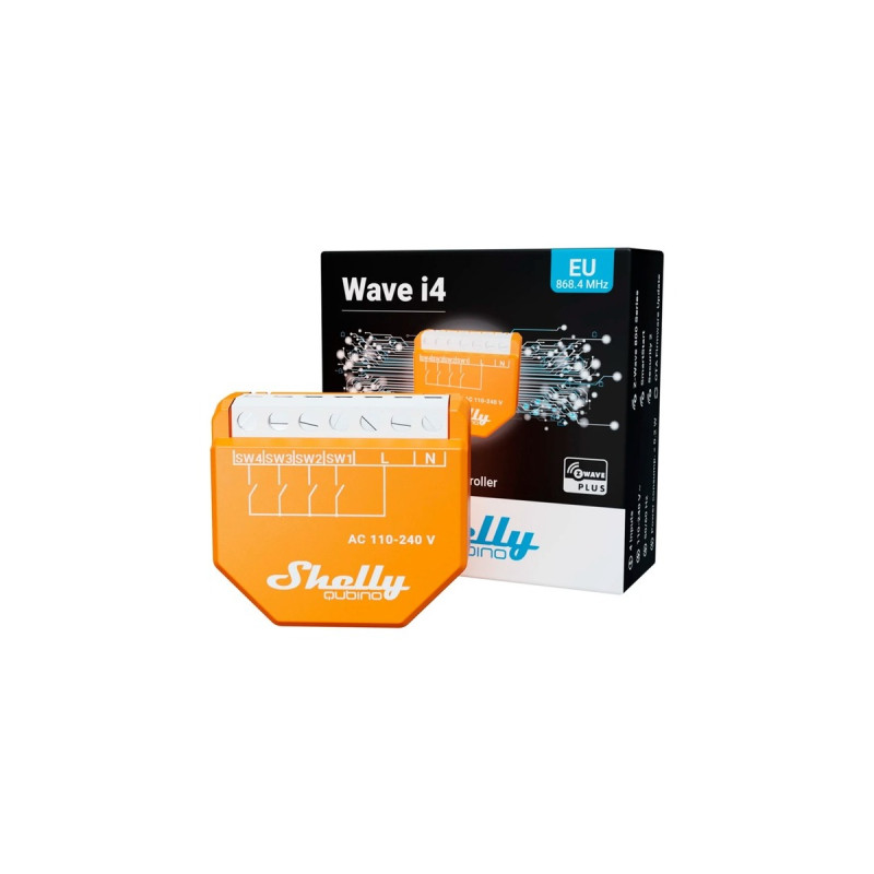 Shelly Qubino Wave i4, Schalter(orange)