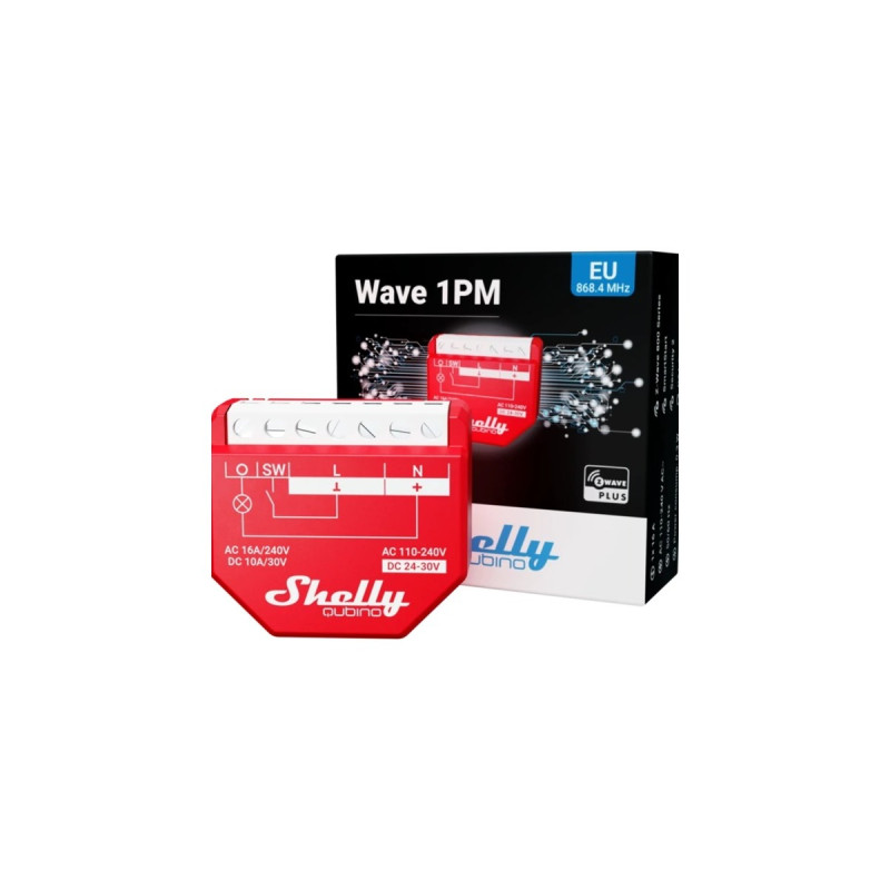 Shelly Wave 1 PM, Relais(rot, ein Kanal)