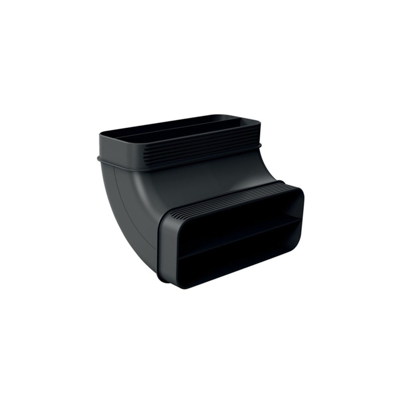 Siemens 90° Flachkanalbogen HZ9VDSB2, Rohr(schwarz, vertikal, männlich)
