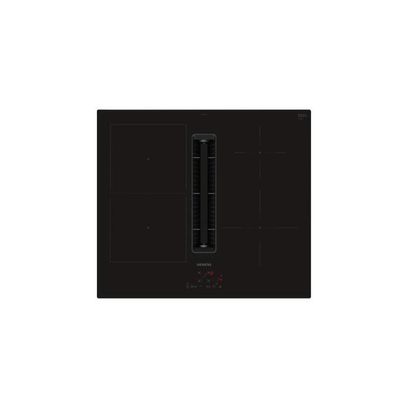 Siemens ED611BS16E iQ300, Autarkes Kochfeld(schwarz, 60 cm, mit integriertem Dunstabzug)