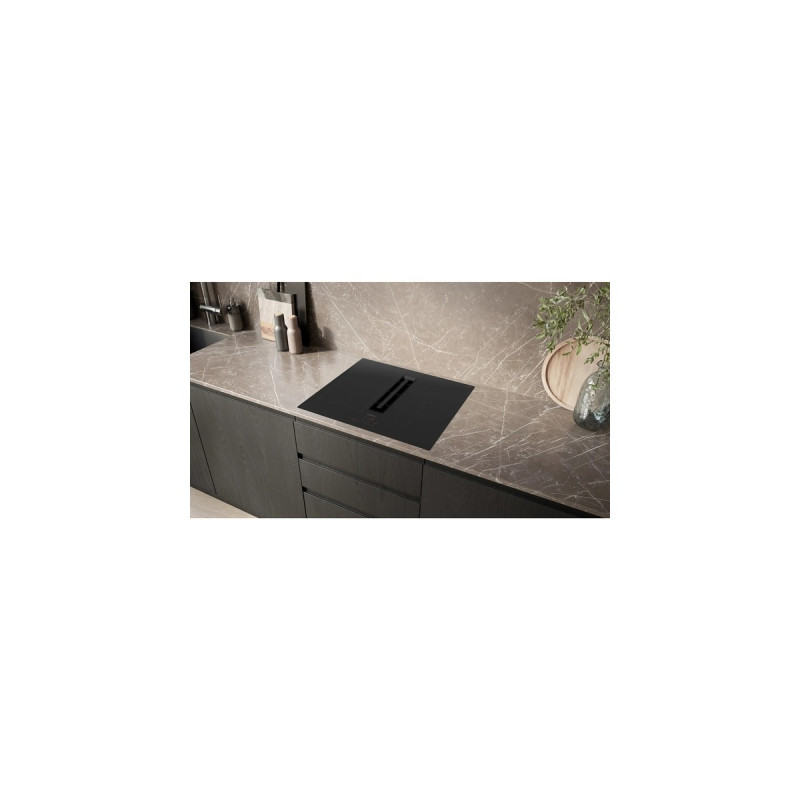 Siemens ED611BS16E iQ300, Autarkes Kochfeld(schwarz, 60 cm, mit integriertem Dunstabzug)