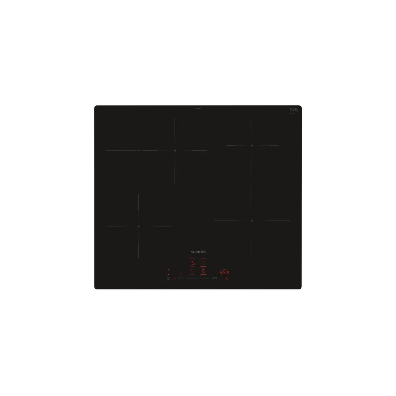 Siemens EH601HFB1E iQ300, Autarkes Kochfeld(schwarz, 60 cm, Home Connect)