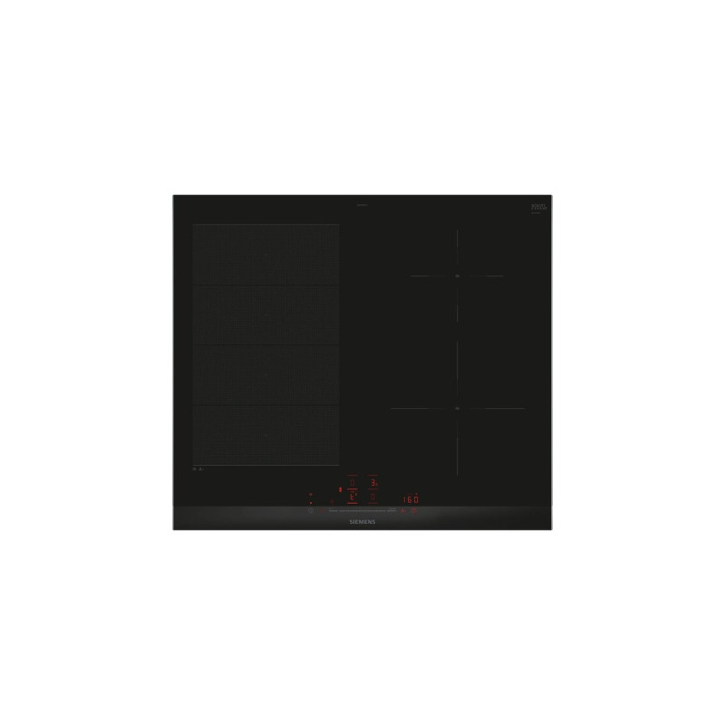 Siemens EX675HEC1E iQ700, Autarkes Kochfeld(schwarz/edelstahl, 60 cm, Home Connect)