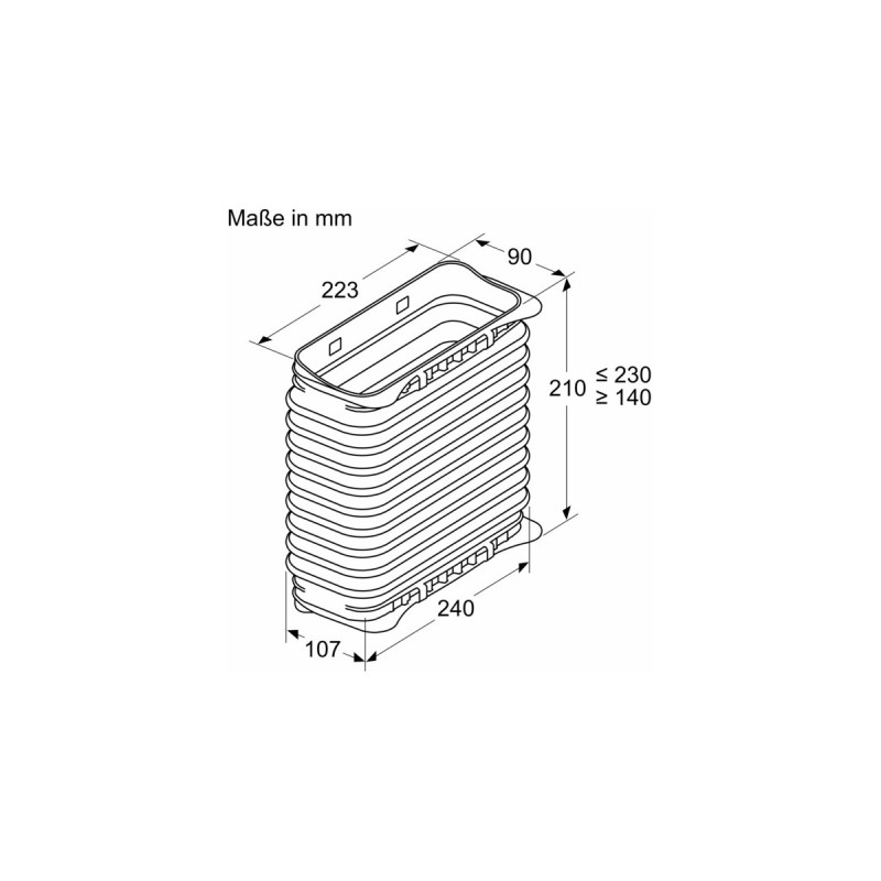 Siemens Flachkanal Verbindungsstück HZ9VDSS2, Rohr(schwarz, weiblich)