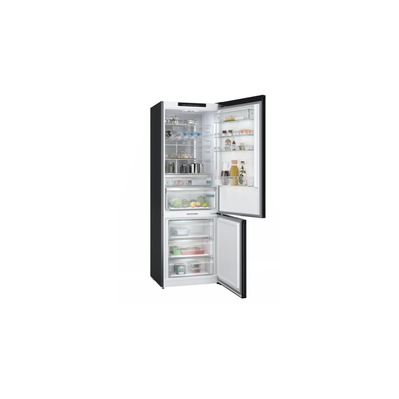 Siemens KG49NSBBF iQ700, Kühl-/Gefrierkombination(schwarz (matt), Home Connect)