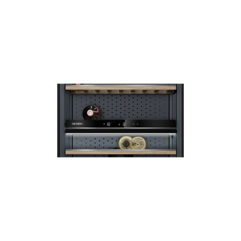 Siemens KW36KATGA iQ500, Weinkühlschrank(schwarz, 2 Temperaturzonen)