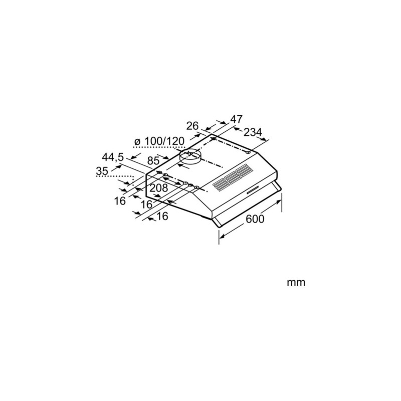Siemens LU63LCC40 iQ100, Dunstabzugshaube(braun)