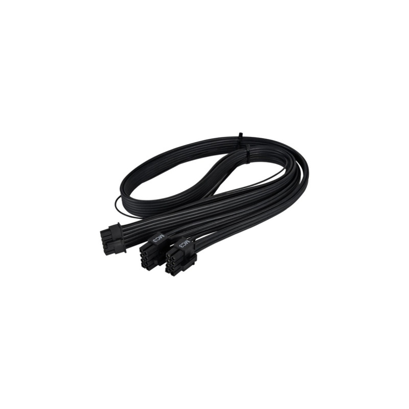 SilverStone 12VHPWR PCIe Adapter Kabel SST-PP14-EPS(schwarz, 0,55 Meter)