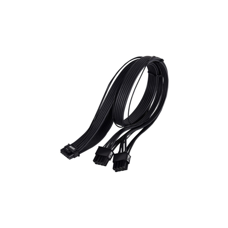 SilverStone 12VHPWR PCIe Adapter Kabel SST-PP14-EPS(schwarz, 0,55 Meter)