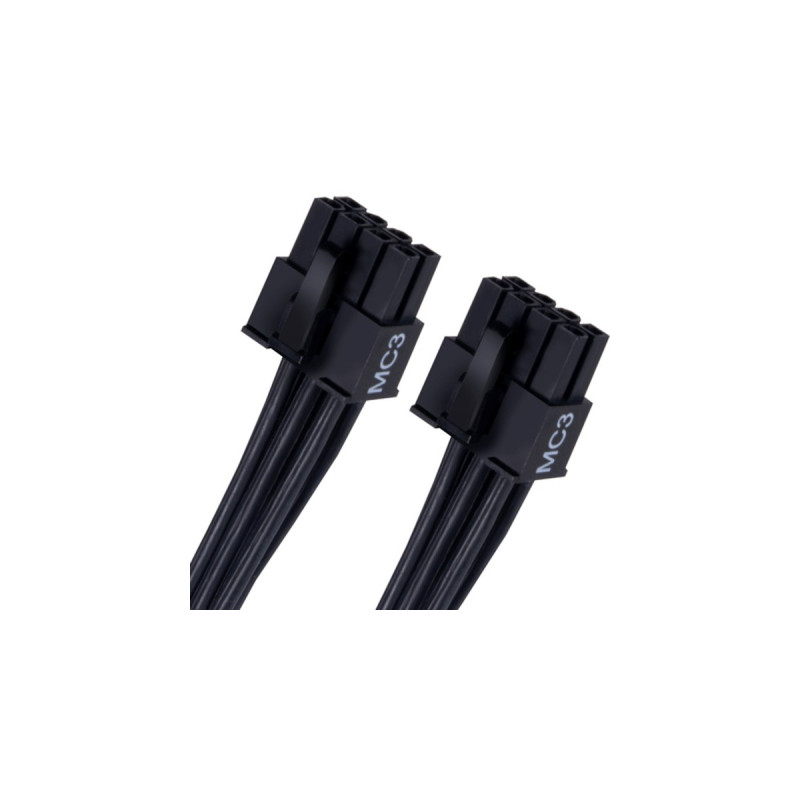 SilverStone 12VHPWR PCIe Adapter Kabel SST-PP14-EPS(schwarz, 0,55 Meter)