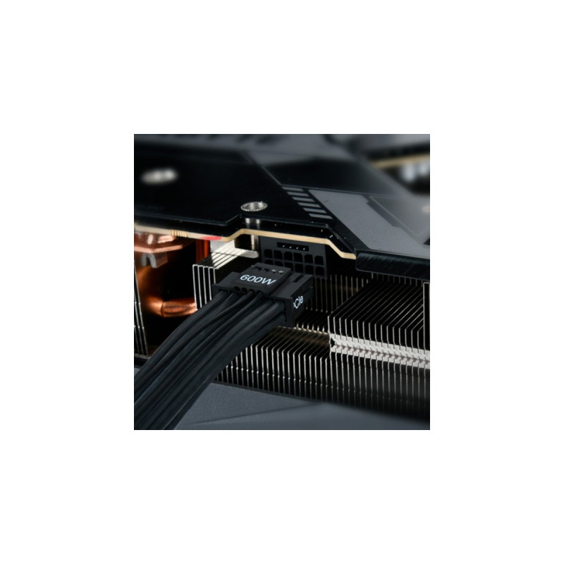 SilverStone 12VHPWR PCIe Adapter Kabel SST-PP14-EPS(schwarz, 0,55 Meter)