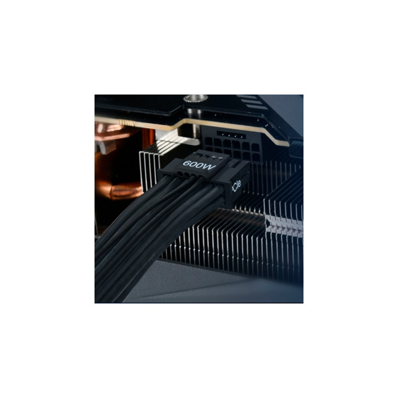 SilverStone 12VHPWR PCIe Adapter Kabel SST-PP14-PCIE(schwarz, 0,55 Meter)