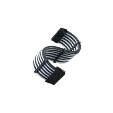 SilverStone ATX-Verlängerungskabel SST-PP07E-MBBW(schwarz/weiß, 30cm)