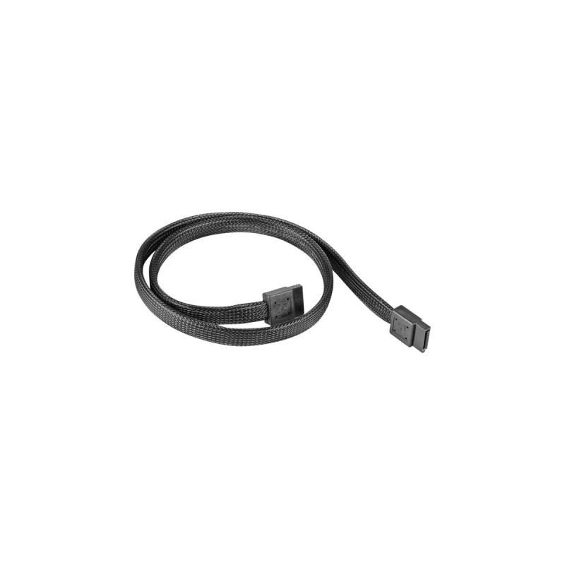 SilverStone CP07 180° SATA-III, Kabel(schwarz, 50cm, Retail)