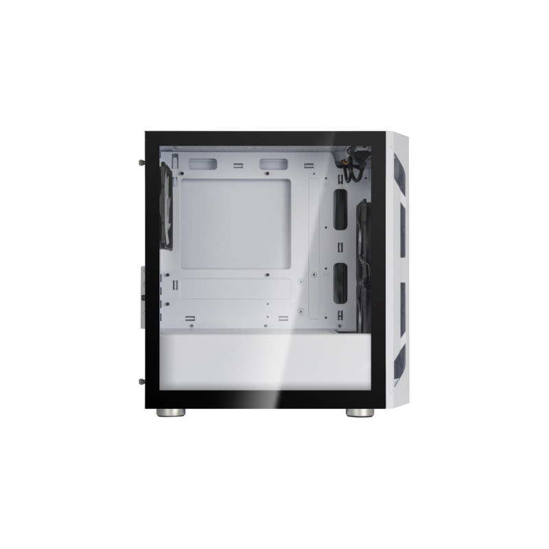 SilverStone FARA H1M PRO, Tower-Gehäuse(weiß, Tempered Glass)