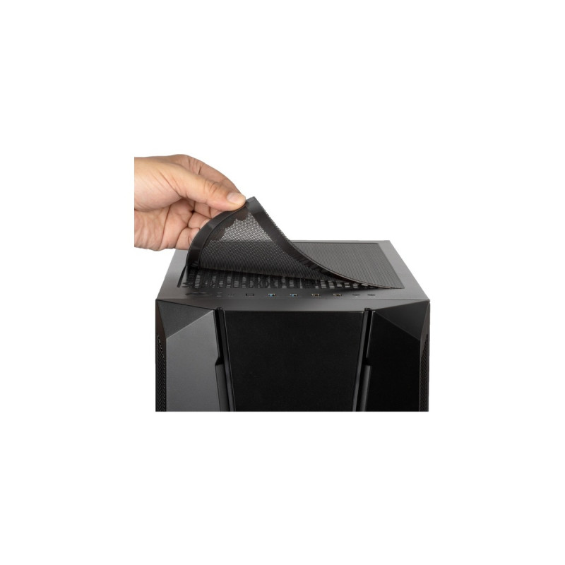 SilverStone FARA V1M PRO, Tower-Gehäuse(schwarz, Tempered Glass)