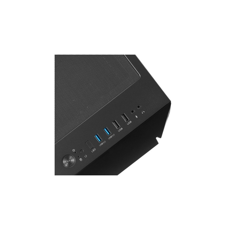 SilverStone FARA V1M PRO, Tower-Gehäuse(schwarz, Tempered Glass)