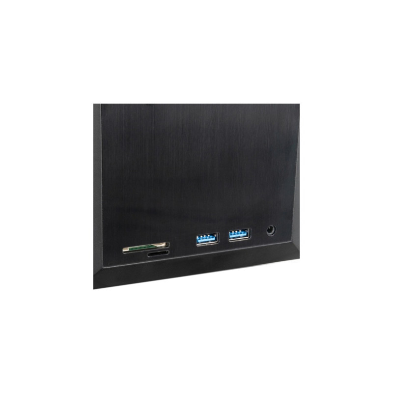 SilverStone NUC SST-VT04B, Tower-Gehäuse(schwarz, Intel® NUC Element H Chassis)