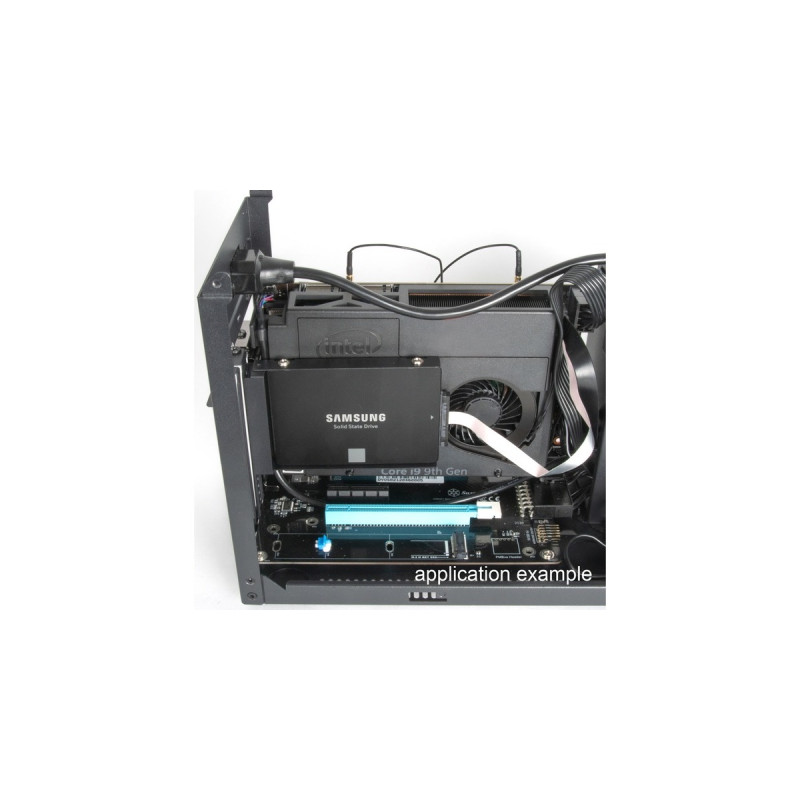 SilverStone NUC SST-VT04B, Tower-Gehäuse(schwarz, Intel® NUC Element H Chassis)