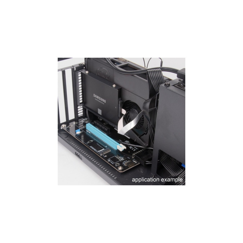 SilverStone NUC SST-VT04B, Tower-Gehäuse(schwarz, Intel® NUC Element H Chassis)