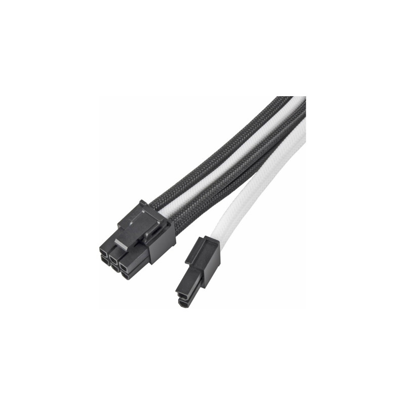 SilverStone PCIe Verlängerungskabel SST-PP07E-PCIBW(schwarz/weiß, 30cm)
