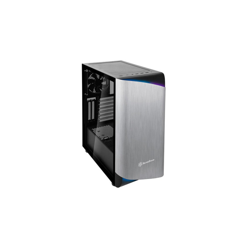 SilverStone SETA A1, Tower-Gehäuse(schwarz/silber, Seitenblende aus Hartglas)
