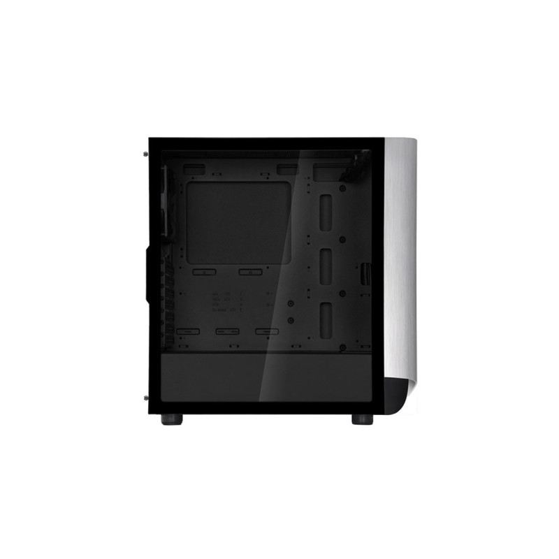 SilverStone SETA A1, Tower-Gehäuse(schwarz/silber, Seitenblende aus Hartglas)