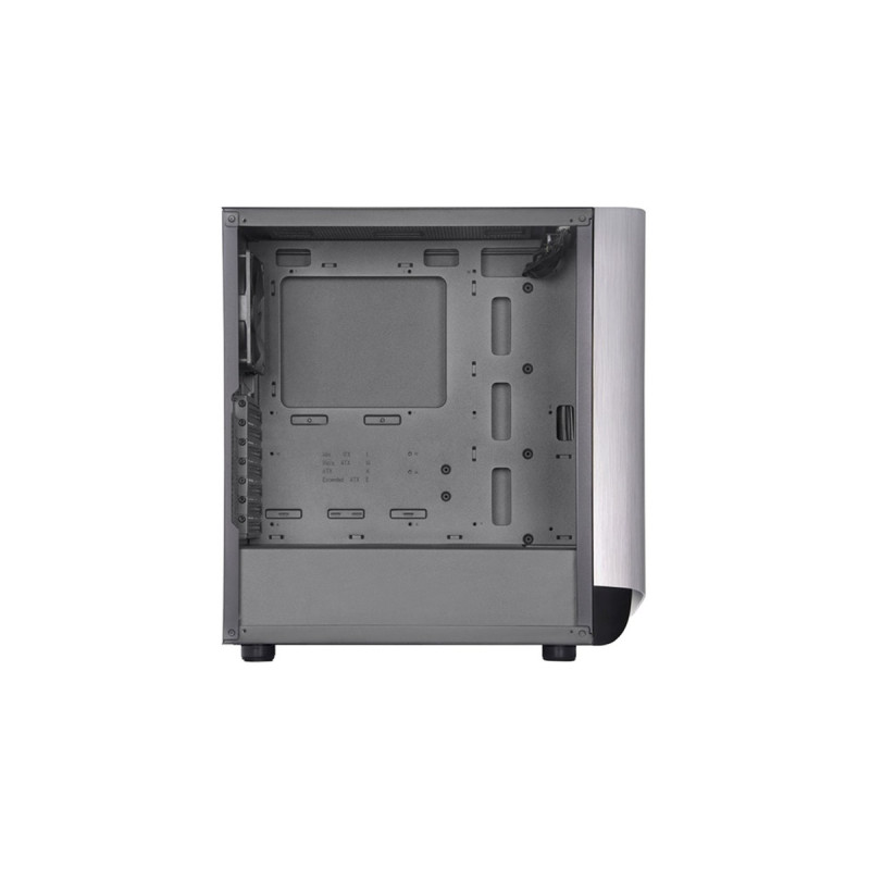 SilverStone SETA A1, Tower-Gehäuse(schwarz/silber, Seitenblende aus Hartglas)