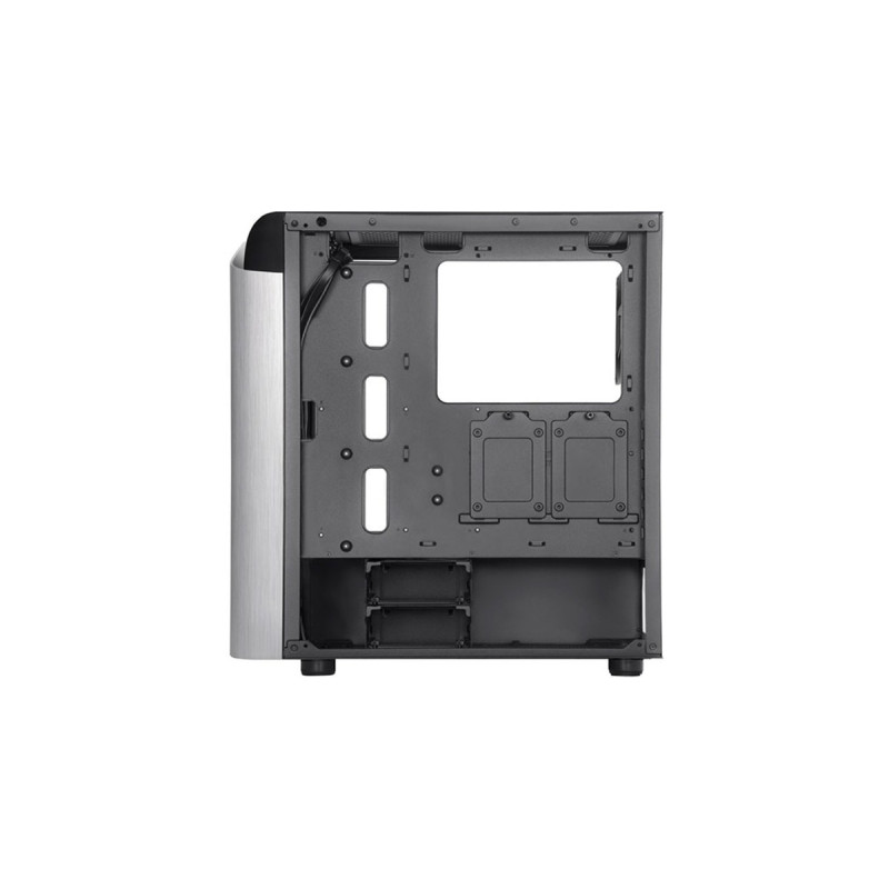 SilverStone SETA A1, Tower-Gehäuse(schwarz/silber, Seitenblende aus Hartglas)